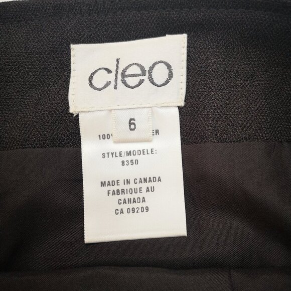 NWT Cleo Ladies Size 6 Dark Brown Maxi w/ Flare Bottom Made in Canada Skirt - Picture 3 of 9